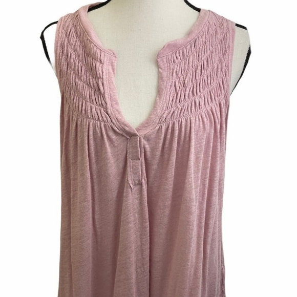 We The Free Anthropologie New To Town Tank Top Woman's XS Oversized Pink EUC - Picture 4 of 12